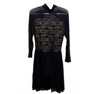 Weismann Elegant Black Lace Dance Dress